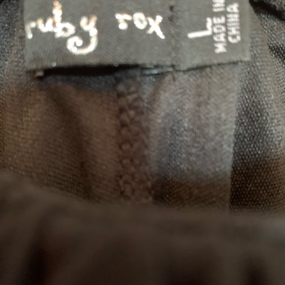 Ruby Rox Black Cocktail Dress Large - Picture 5 of 6